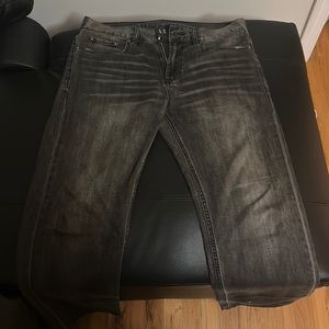 Mens Black/Gray Armani Exchange Jeans Size 32W/32L